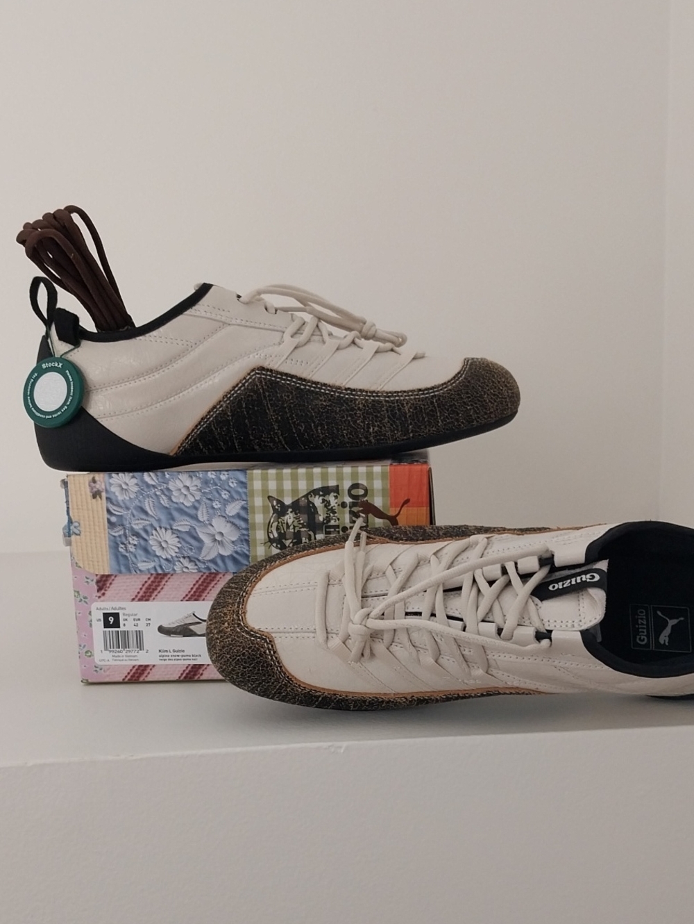 PUMA KLIM Lace-Up Shoes in Alpine Snow and Puma black